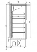 Шкаф холодильный Рапсодия R700MS (0/+6) Стеклянная дверь