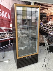 Шкаф холодильный Рапсодия R700MSW (0/+8) Стеклянная дверь, (прозрачная стенка, цвет RAL 1035 и RAL 8017)